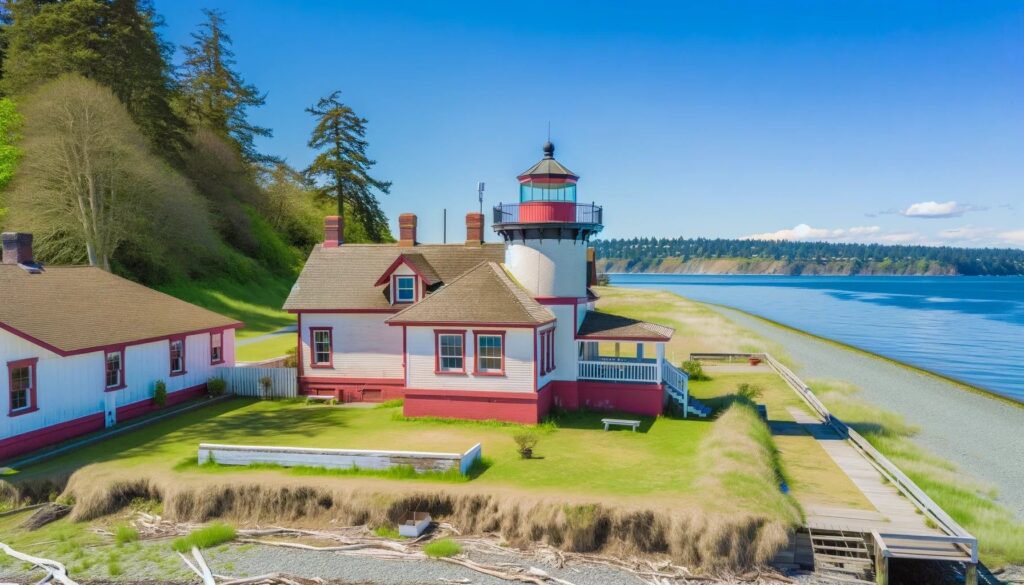 Photo of a lighthouse.